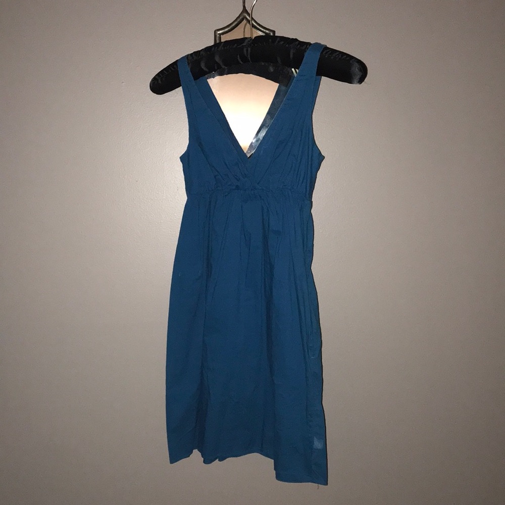 Old Navy Blue Cotton Dress WITH POCKETS!